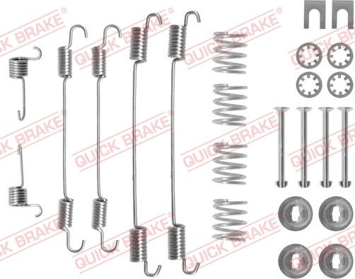 QUICK BRAKE 105-0747 - Tarvikesarja, jarrukengät inparts.fi