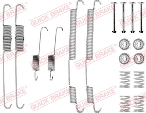 QUICK BRAKE 1050755 - Tarvikesarja, jarrukengät inparts.fi