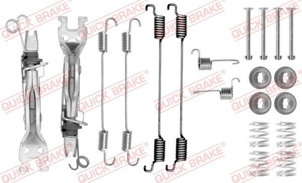 QUICK BRAKE 105-0750S - Tarvikesarja, jarrukengät inparts.fi