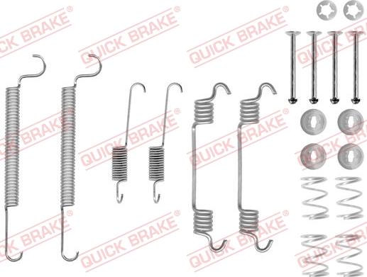 QUICK BRAKE 1050766 - Tarvikesarja, jarrukengät inparts.fi