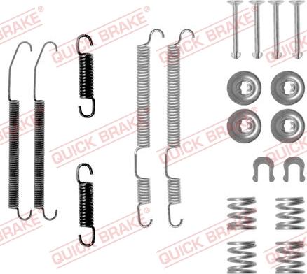 QUICK BRAKE 1050760 - Tarvikesarja, jarrukengät inparts.fi