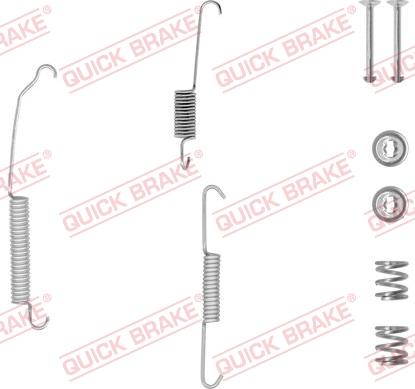 QUICK BRAKE 105-0701-1 - Tarvikesarja, jarrukengät inparts.fi