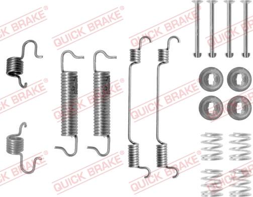 QUICK BRAKE 1050780 - Tarvikesarja, jarrukengät inparts.fi