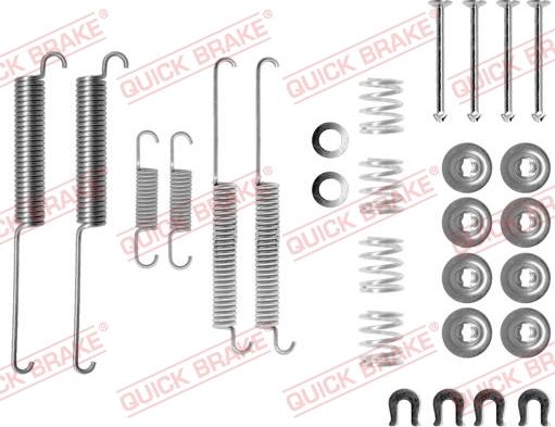 QUICK BRAKE 105-0787 - Tarvikesarja, jarrukengät inparts.fi