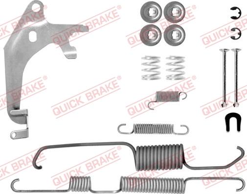 QUICK BRAKE 105-0730X-1R - Tarvikesarja, jarrukengät inparts.fi