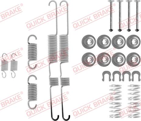 QUICK BRAKE 105-0733 - Tarvikesarja, jarrukengät inparts.fi