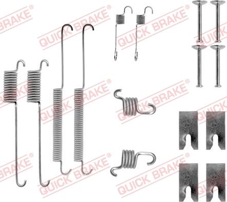 QUICK BRAKE 1050732 - Tarvikesarja, jarrukengät inparts.fi