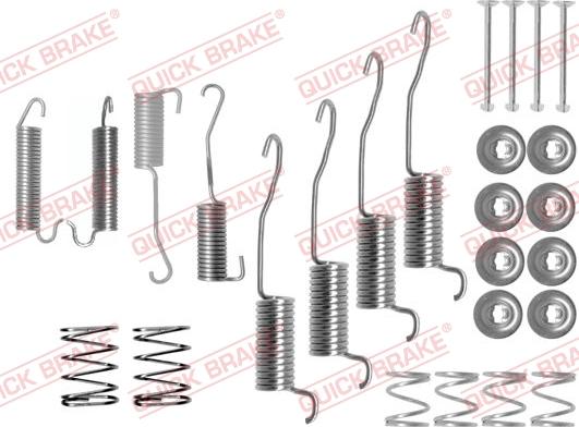 QUICK BRAKE 105-0776 - Tarvikesarja, jarrukengät inparts.fi