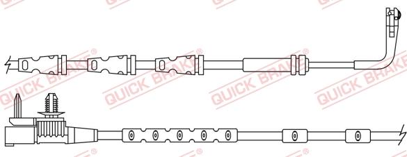 QUICK BRAKE WS 0447 A - Kulumisenilmaisin, jarrupala inparts.fi