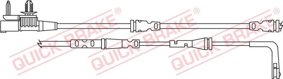 QUICK BRAKE WS 0409 A - Kulumisenilmaisin, jarrupala inparts.fi