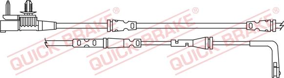 QUICK BRAKE WS 0408 B - Kulumisenilmaisin, jarrupala inparts.fi