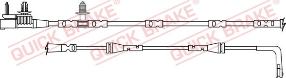 QUICK BRAKE WS 0412 A - Kulumisenilmaisin, jarrupala inparts.fi