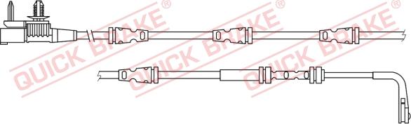 QUICK BRAKE WS 0432 B - Kulumisenilmaisin, jarrupala inparts.fi