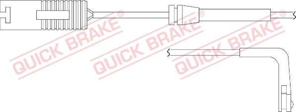 QUICK BRAKE WS 0164 B - Kulumisenilmaisin, jarrupala inparts.fi