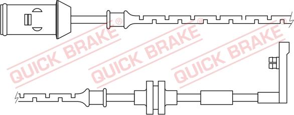 QUICK BRAKE WS 0165 A - Kulumisenilmaisin, jarrupala inparts.fi