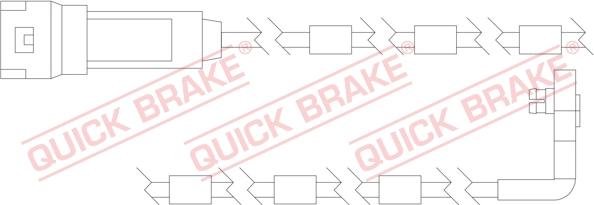 QUICK BRAKE WS 0128 A - Kulumisenilmaisin, jarrupala inparts.fi