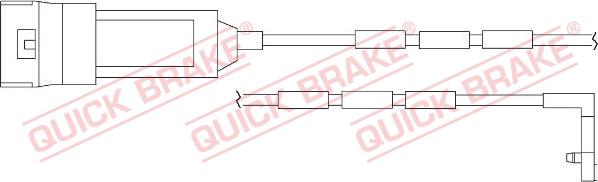 QUICK BRAKE WS 0127 A - Kulumisenilmaisin, jarrupala inparts.fi