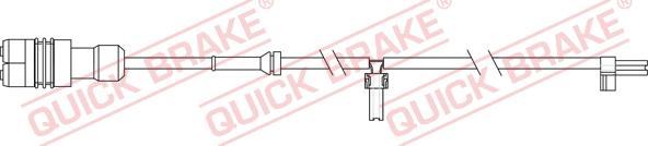 QUICK BRAKE WS 0348 A - Kulumisenilmaisin, jarrupala inparts.fi