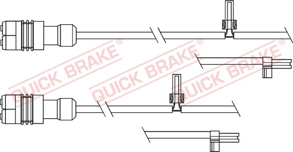 QUICK BRAKE WS 0343 B - Kulumisenilmaisin, jarrupala inparts.fi