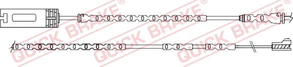 QUICK BRAKE WS 0354 A - Kulumisenilmaisin, jarrupala inparts.fi