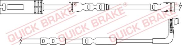 QUICK BRAKE WS 0356 A - Kulumisenilmaisin, jarrupala inparts.fi