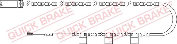 QUICK BRAKE WS 0300 B - Kulumisenilmaisin, jarrupala inparts.fi