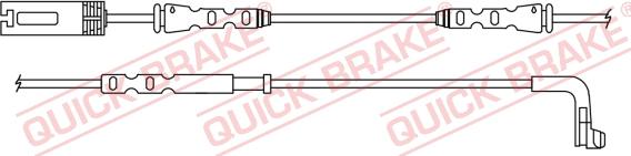 QUICK BRAKE WS 0381 B - Kulumisenilmaisin, jarrupala inparts.fi