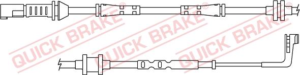 QUICK BRAKE WS 0383 A - Kulumisenilmaisin, jarrupala inparts.fi