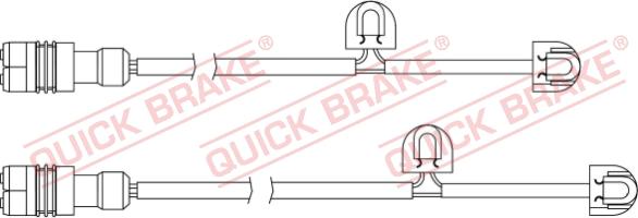 QUICK BRAKE WS 0334 B - Kulumisenilmaisin, jarrupala inparts.fi