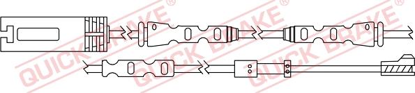 QUICK BRAKE WS 0324 B - Kulumisenilmaisin, jarrupala inparts.fi