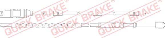 QUICK BRAKE WS 0321 B - Kulumisenilmaisin, jarrupala inparts.fi