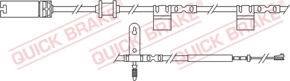 QUICK BRAKE WS 0299 B - Kulumisenilmaisin, jarrupala inparts.fi