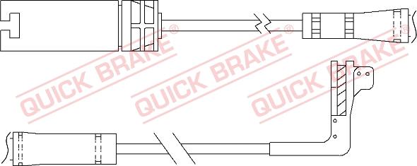 QUICK BRAKE WS 0295 B - Kulumisenilmaisin, jarrupala inparts.fi