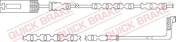 QUICK BRAKE WS 0296 A - Kulumisenilmaisin, jarrupala inparts.fi