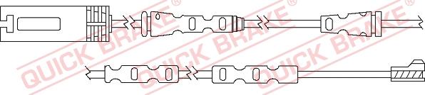 QUICK BRAKE WS 0293 B - Kulumisenilmaisin, jarrupala inparts.fi