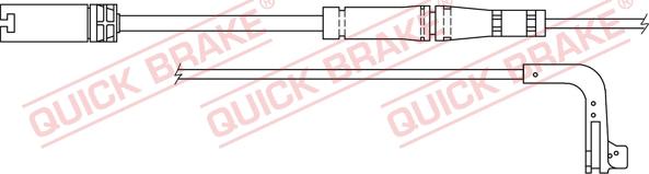 QUICK BRAKE WS 0249 B - Kulumisenilmaisin, jarrupala inparts.fi