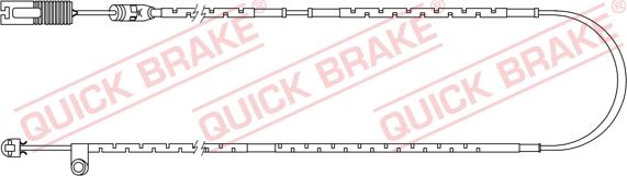 QUICK BRAKE WS 0254 A - Kulumisenilmaisin, jarrupala inparts.fi