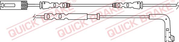 QUICK BRAKE WS 0250 A - Kulumisenilmaisin, jarrupala inparts.fi