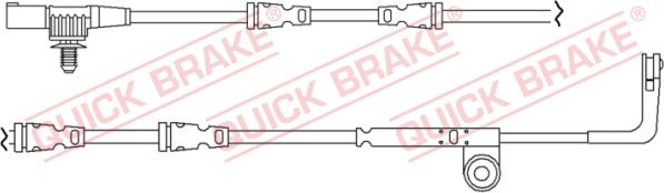 QUICK BRAKE WS 0261 B - Kulumisenilmaisin, jarrupala inparts.fi