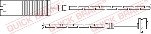 QUICK BRAKE WS 0205 A - Kulumisenilmaisin, jarrupala inparts.fi