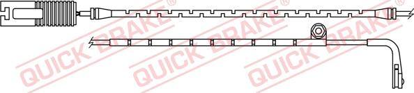 QUICK BRAKE WS 0203 B - Kulumisenilmaisin, jarrupala inparts.fi