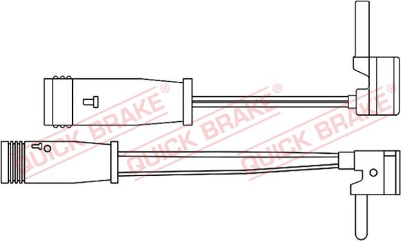 QUICK BRAKE WS 0214 A - Kulumisenilmaisin, jarrupala inparts.fi