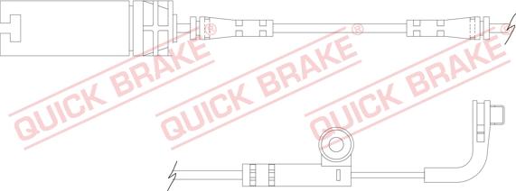 QUICK BRAKE WS 0218 B - Kulumisenilmaisin, jarrupala inparts.fi