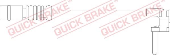 QUICK BRAKE WS 0212 B - Kulumisenilmaisin, jarrupala inparts.fi