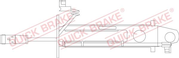 QUICK BRAKE WS 0236 A - Kulumisenilmaisin, jarrupala inparts.fi