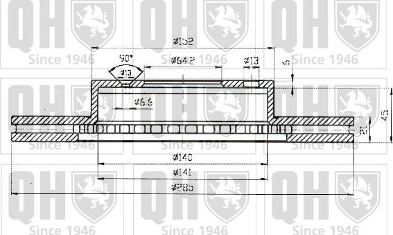 Quinton Hazell BDC3575 - Jarrulevy inparts.fi