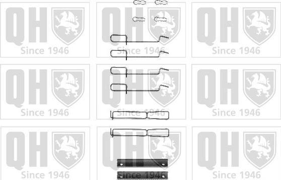 Quinton Hazell BFK839 - Tarvikesarja, jarrupala inparts.fi