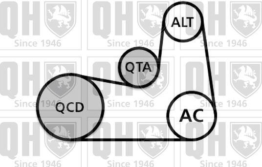 Quinton Hazell QDK133 - Moniurahihnasarja inparts.fi