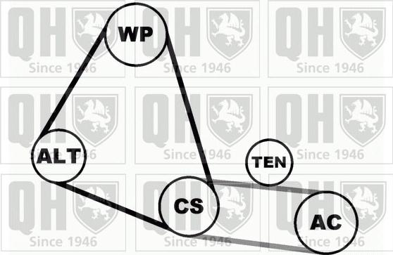 Quinton Hazell QDK29 - Moniurahihnasarja inparts.fi