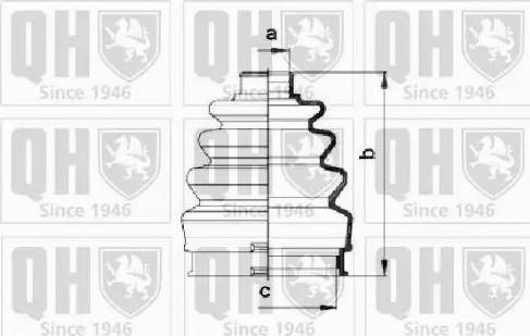 Quinton Hazell QJB403 - Paljekumi, vetoakseli inparts.fi